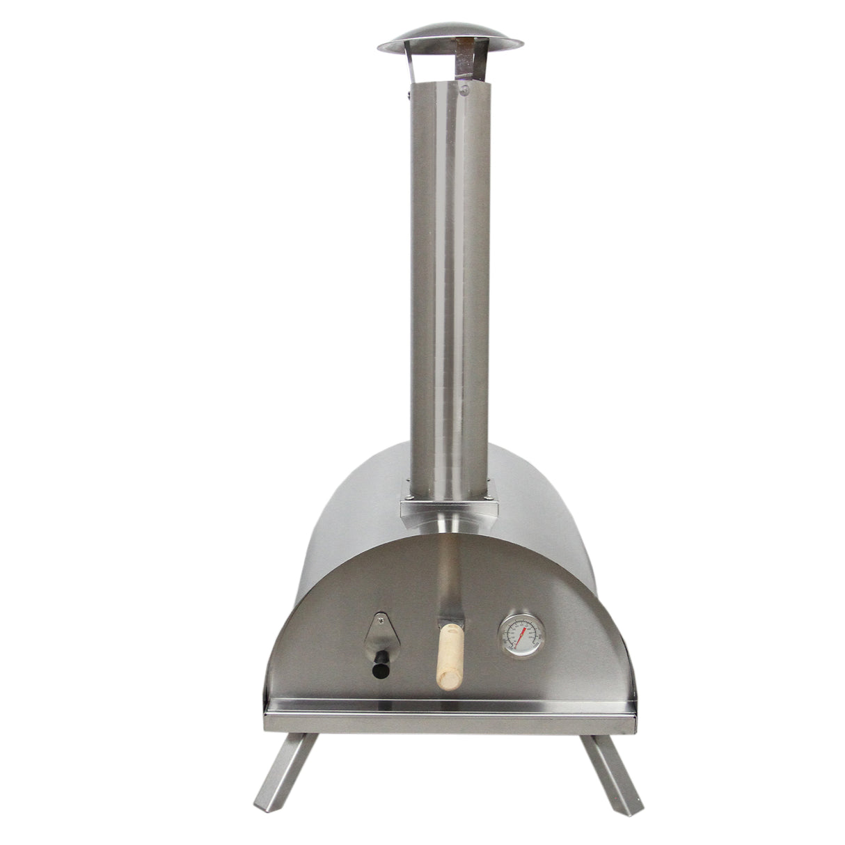 Set Divano Angolare da Giardino in Alluminio con Forno Pizza da Tavolo - Grigio Antracite