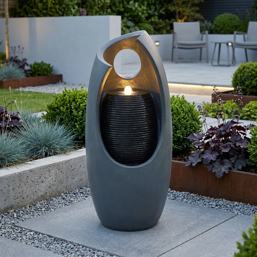 Fontana da Giardino Elettrica Cascata LED Pompa Radiant Falls