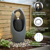 Fontana da Giardino Elettrica Cascata LED Pompa Radiant Falls