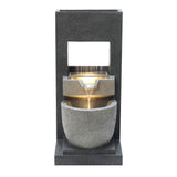 Fontana da Giardino Elettrica LED Pompa Cascade Springs
