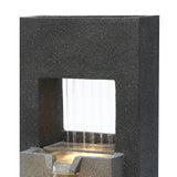 Fontana da Giardino Elettrica LED Pompa Cascade Springs