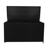 Box Contenitore in Rattan 700L per Cuscini - Nero