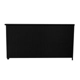 Box Contenitore in Rattan 700L per Cuscini - Nero