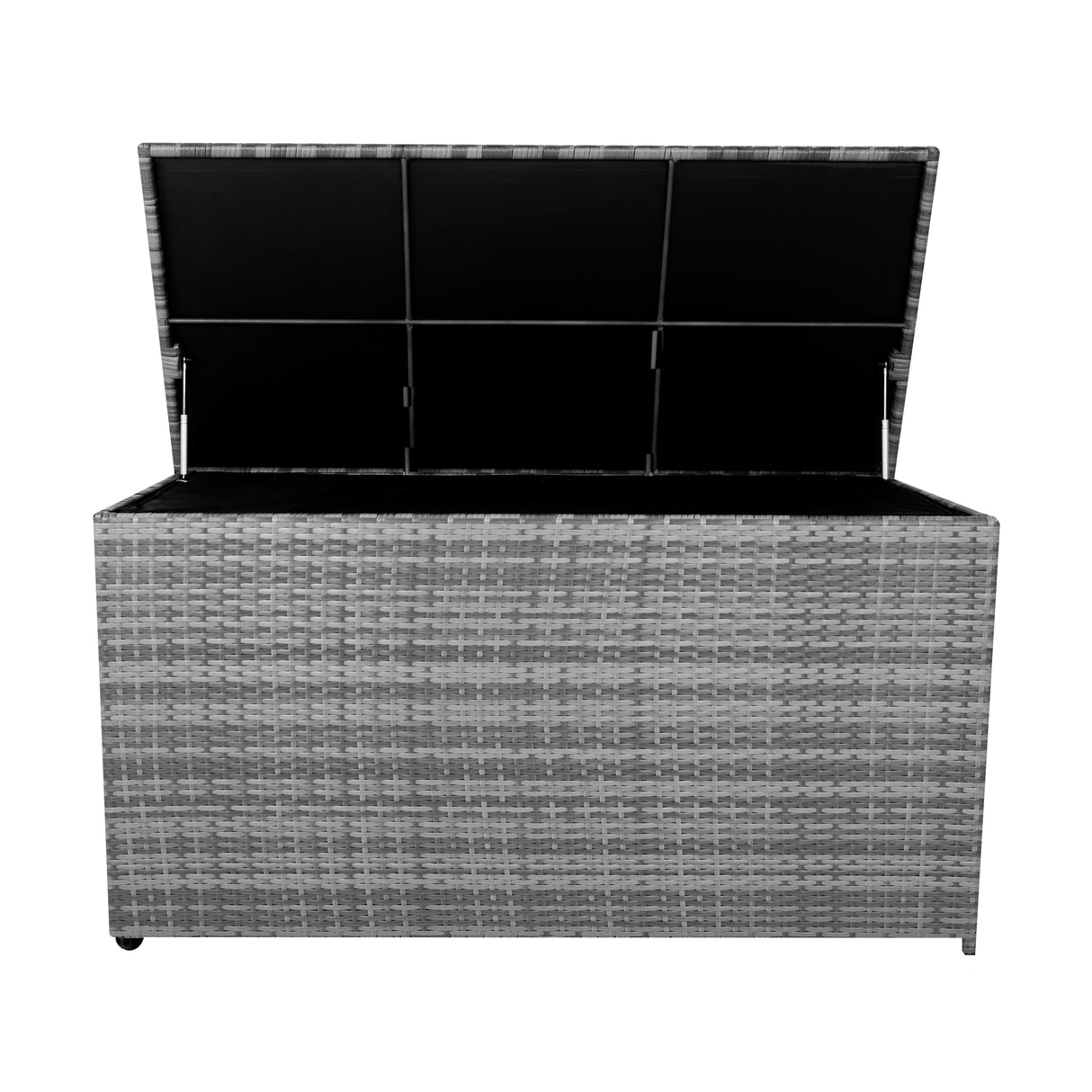 Box Contenitore in Rattan 700L per Cuscini - Grigio