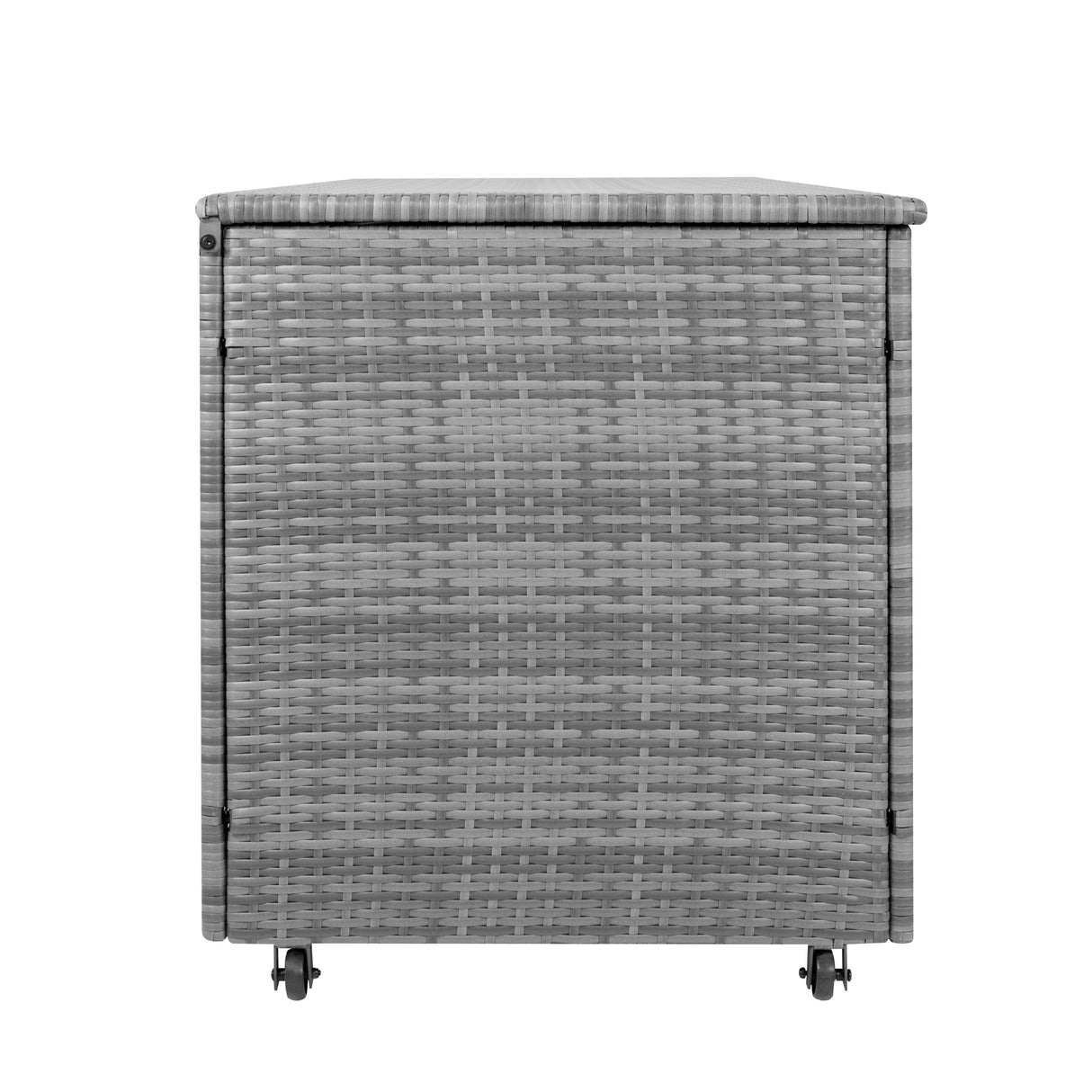 Box Contenitore in Rattan 700L per Cuscini - Grigio