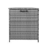 Box Contenitore in Rattan 700L per Cuscini - Grigio