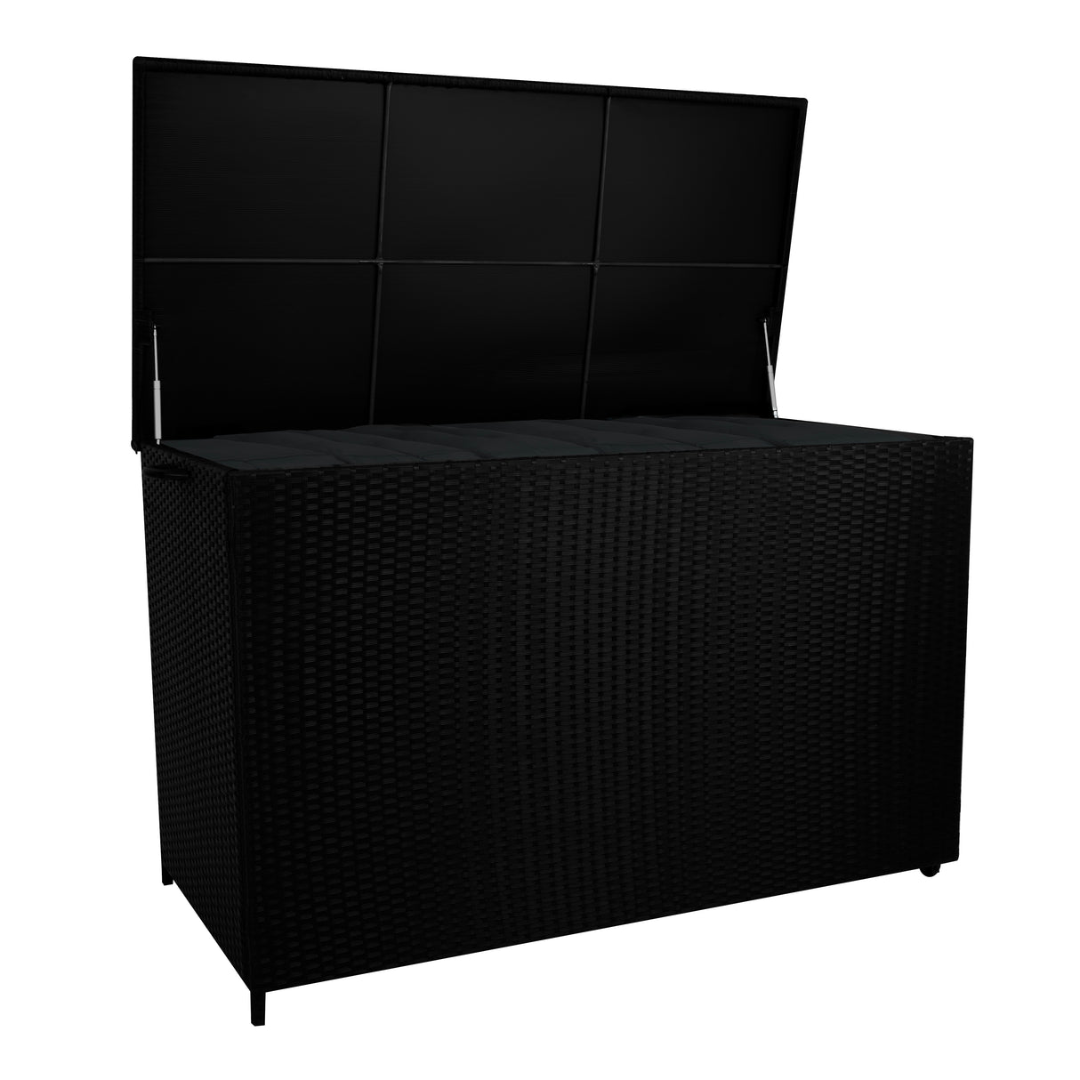 Box Contenitore in Rattan 996L per Cuscini - Nero