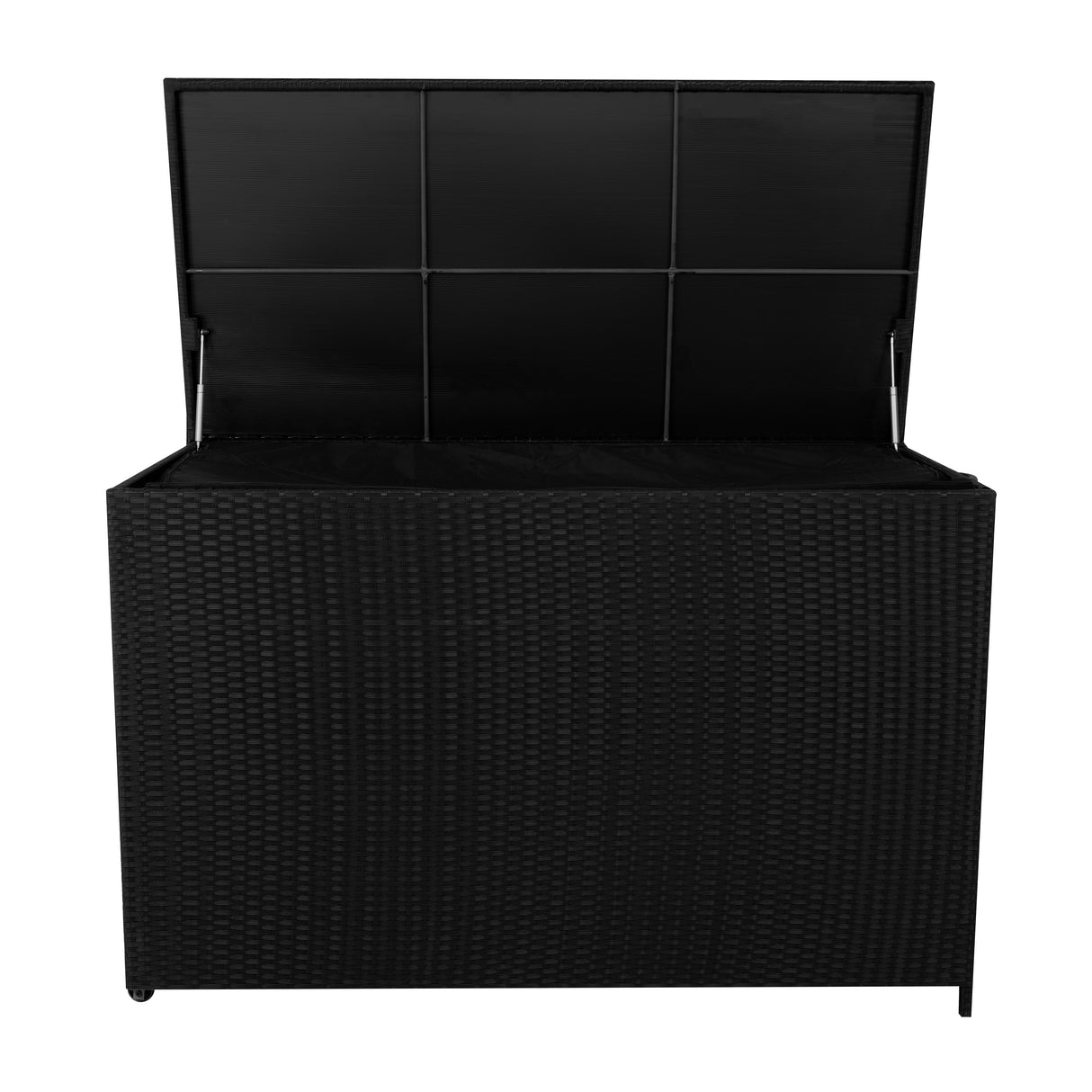 Box Contenitore in Rattan 996L per Cuscini - Nero