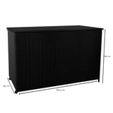 Box Contenitore in Rattan 996L per Cuscini - Nero