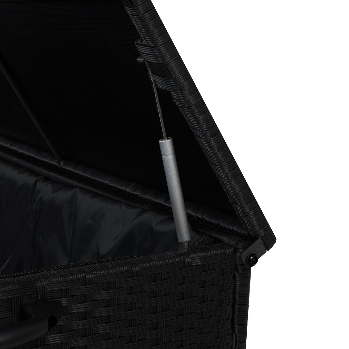 Box Contenitore in Rattan 996L per Cuscini - Nero
