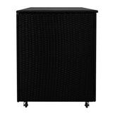 Box Contenitore in Rattan 996L per Cuscini - Nero