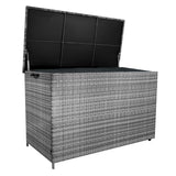 Box Contenitore in Rattan 996L per Cuscini - Grigio