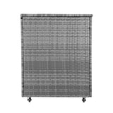 Box Contenitore in Rattan 996L per Cuscini - Grigio