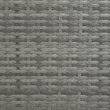 Set Mobili da Giardino in Rattan 8 Posti con Tavolo Firepit – Grigio