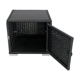 Set Lettini Prendisole in Rattan con Tavolino