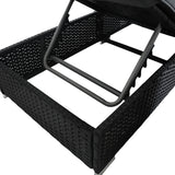 Set Lettini Prendisole in Rattan con Tavolino