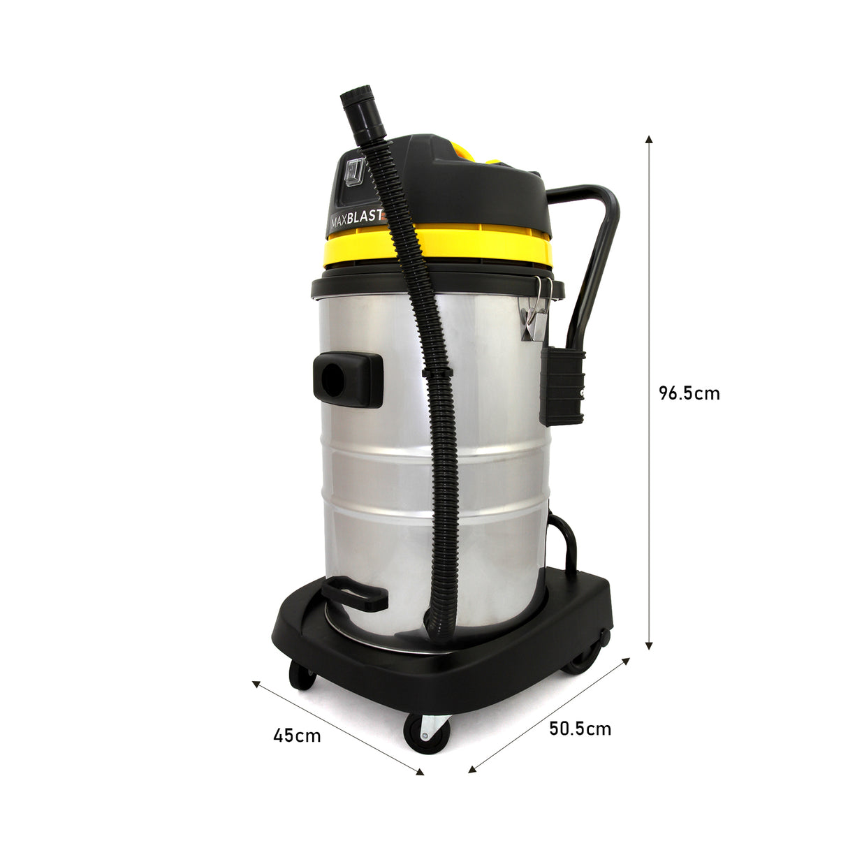 Aspiratore 60L umido/secco con aste 7,2m e telecamera 4K per grondaie