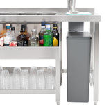 Postazione Bar Cocktail Premium in Acciaio Inox