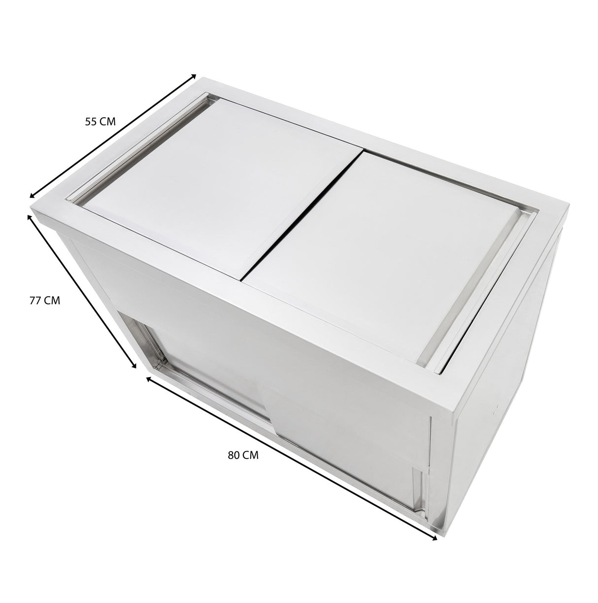 Carrello Portaghiaccio 80 cm - Capacità 86 L