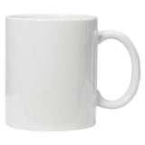 Tazza in ceramica bianca lucida, forma cilindrica con manico, ideale per personalizzazione tramite sublimazione, set da 720 pezzi