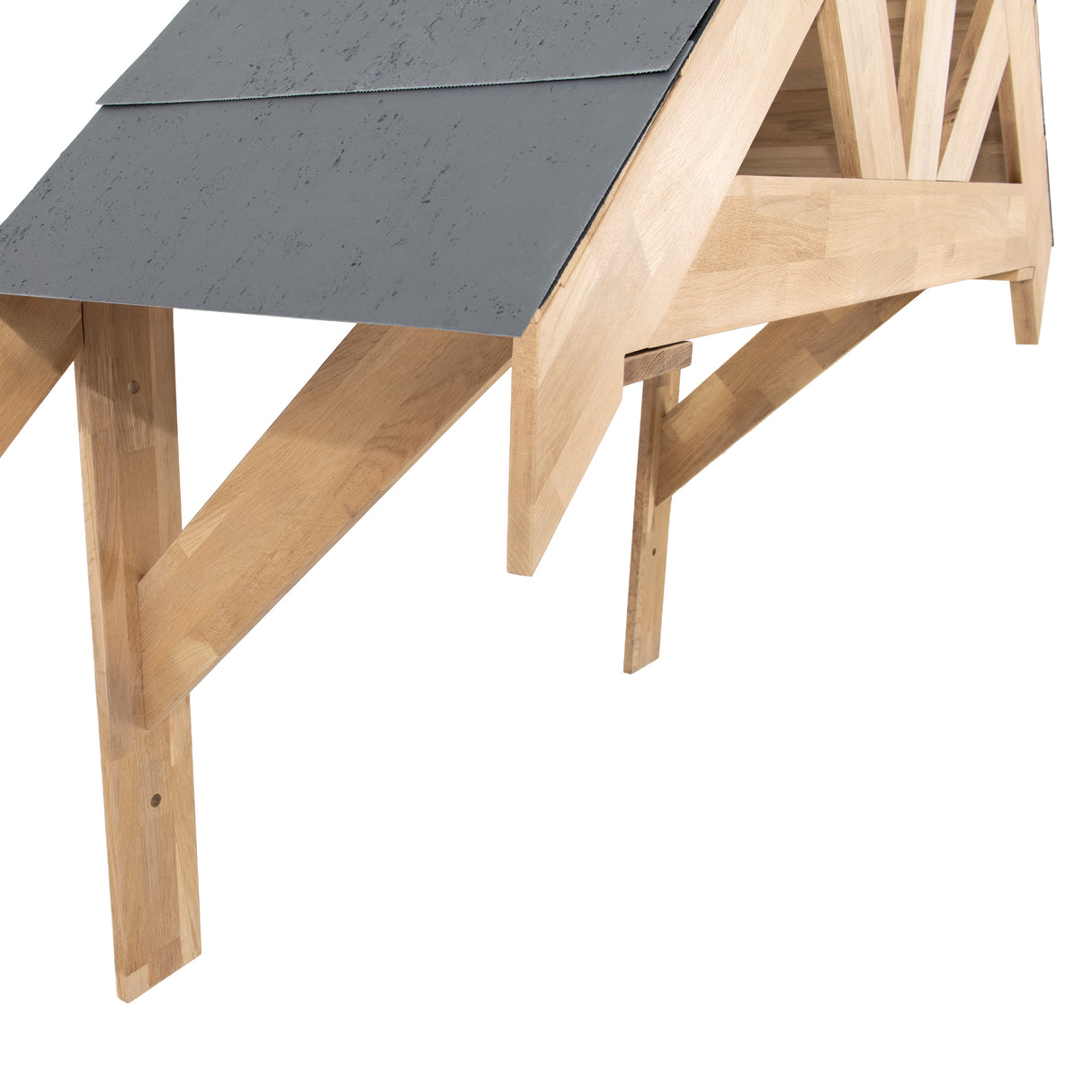 Tettoia Portico Rovere Massello 1250 mm