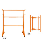 Cavalletti da Lavoro x4 + Supporti Tavola Malta 75 cm x5