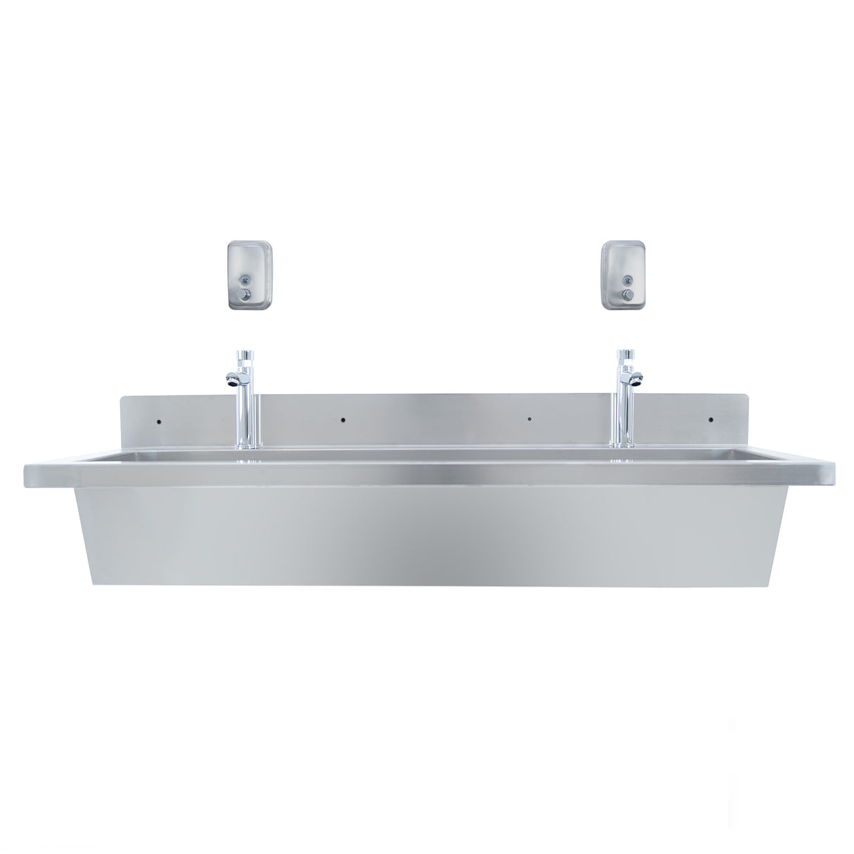 Lavabo in Acciaio Inox 120 cm da Parete