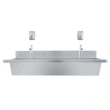 Lavabo in Acciaio Inox 120 cm da Parete