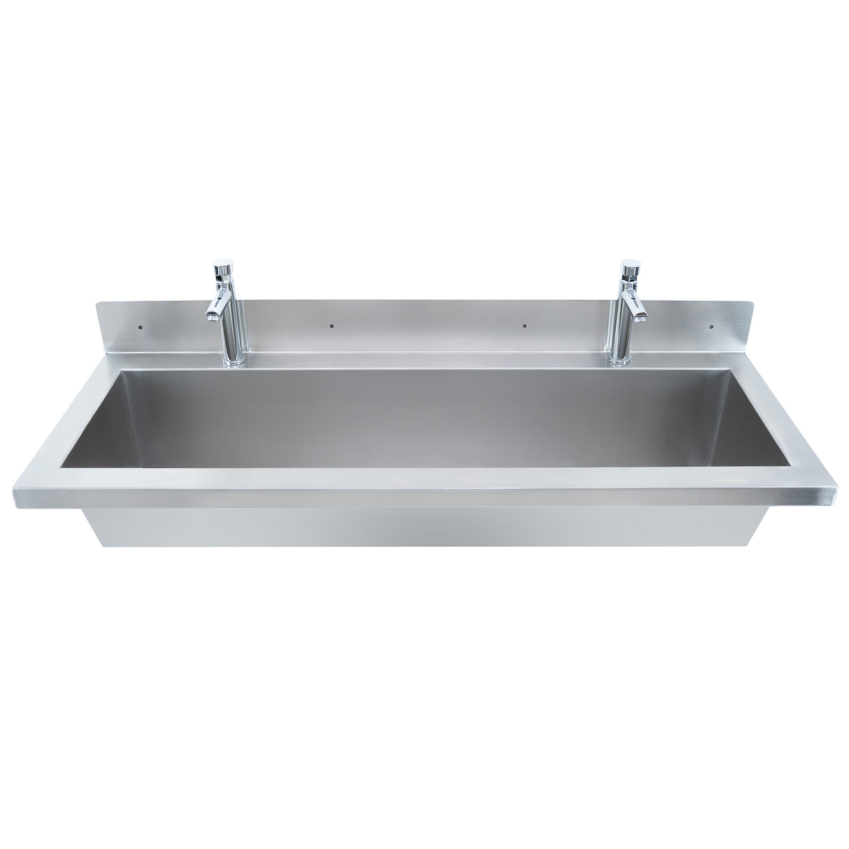 Lavabo in Acciaio Inox 120 cm da Parete