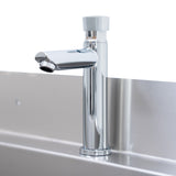 Lavabo in Acciaio Inox 120 cm da Parete