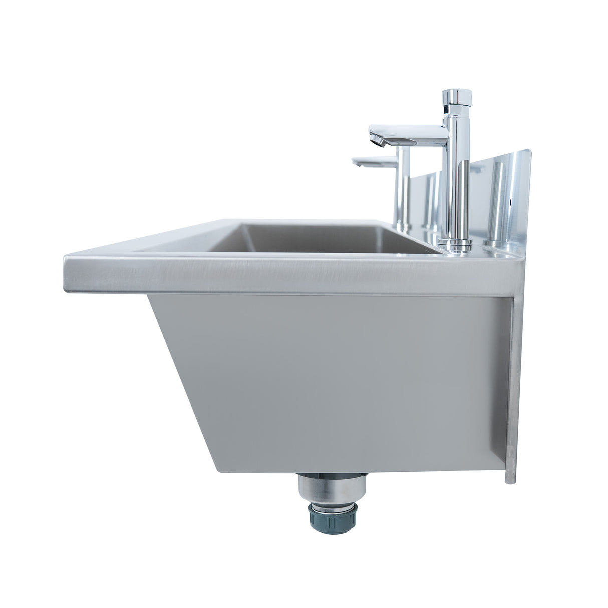 Lavabo in Acciaio Inox 120 cm da Parete