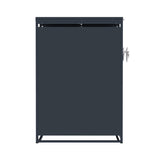 Copribidone Doppio 240 L Acciaio Zincato Antracite Effetto Legno