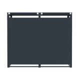 Copribidone Doppio 240 L Acciaio Zincato Antracite Effetto Legno