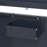 Copribidone Doppio 240 L Acciaio Zincato Antracite Effetto Legno