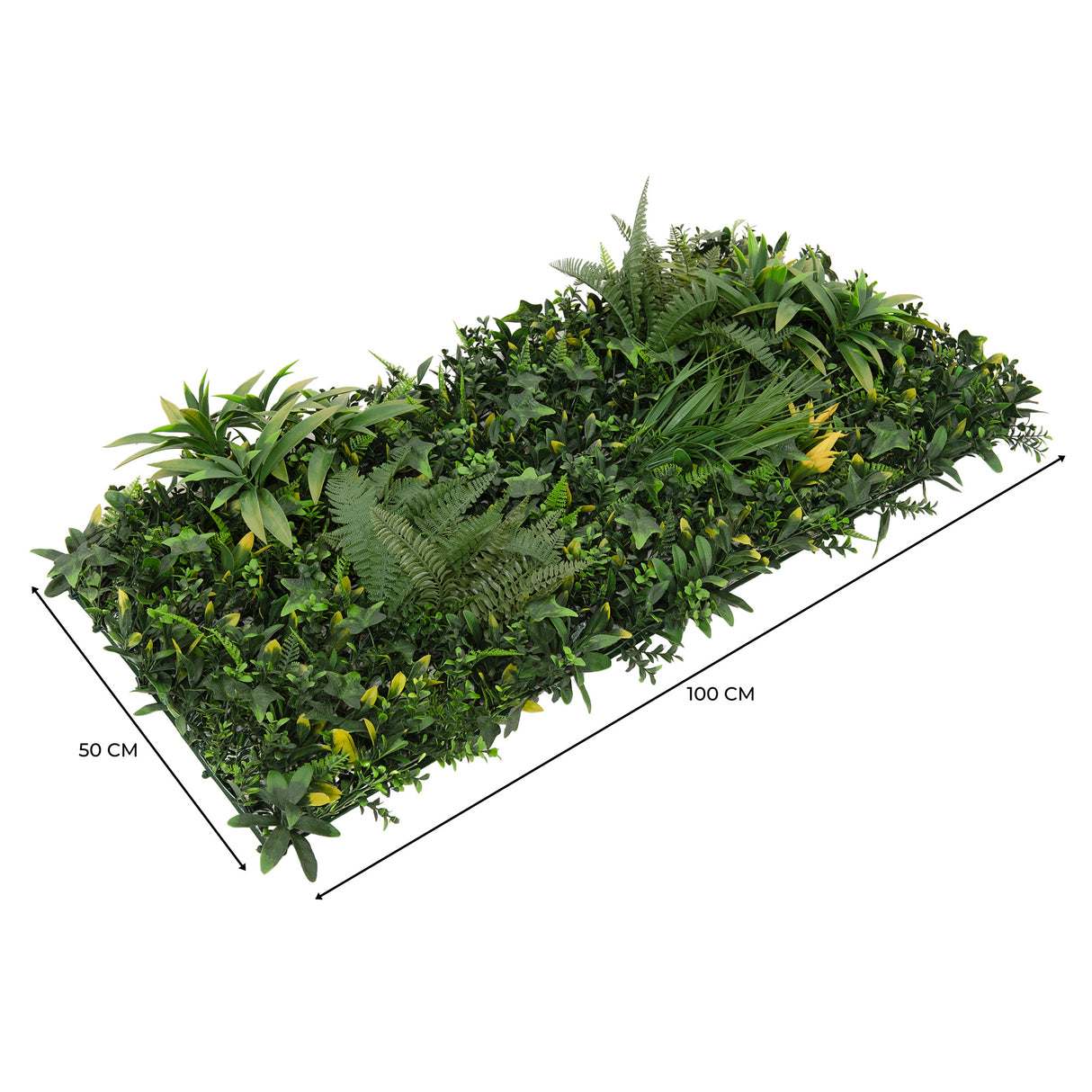 Pannello Parete Vegetale Artificiale Ayla - 50 x 100 cm
