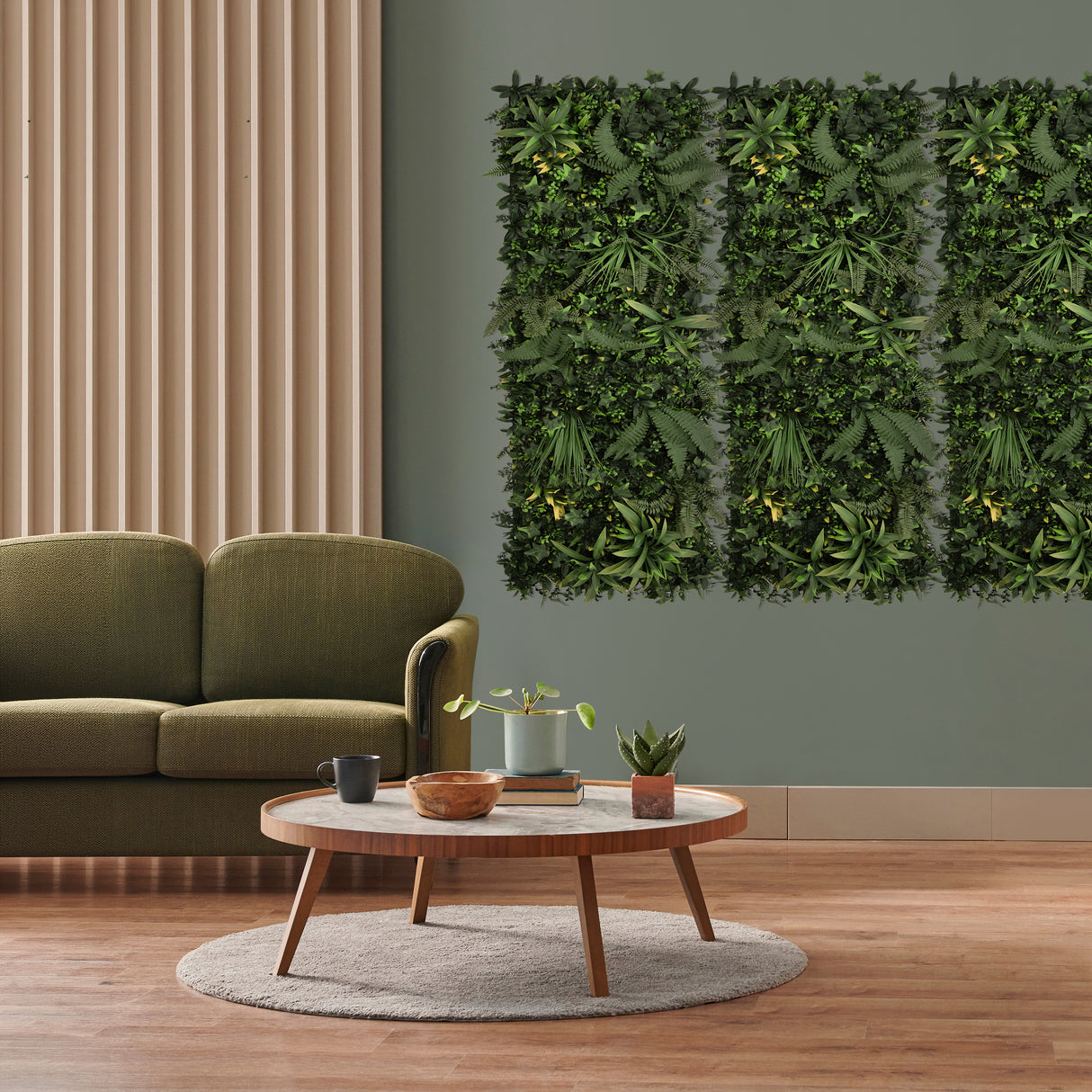 Pannello Parete Vegetale Artificiale Ayla - 50 x 150 cm