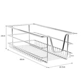 Cestelli Estraibili da Cucina in Acciaio - 30cm - 2 Cesti