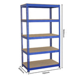 Scaffale da Garage ad Incastro T-Rax - Blu - 75cm x 30cm - 2 Pezzi