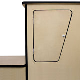 Rivestimento e colla nera per furgone da 11 mq con cucina da camper