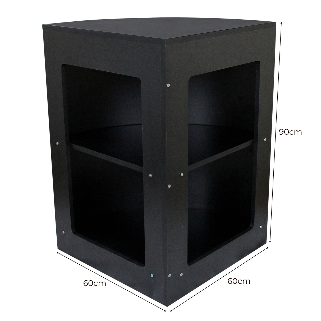 Set Gemini con 3 Banconi da Negozio e Reception Nero Elegante