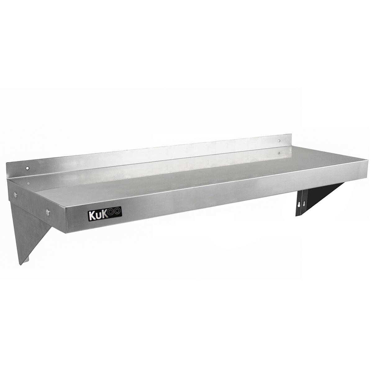 2 Mensole da Cucina a Muro in Acciaio Inox KuKoo 125cm x 30cm
