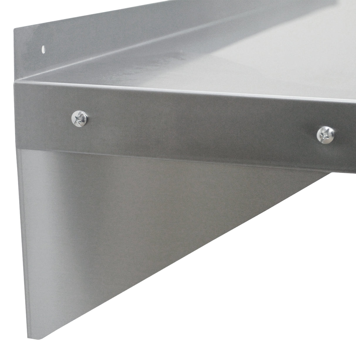 2 Mensole da Cucina a Muro in Acciaio Inox KuKoo 125cm x 30cm