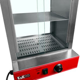 KuKoo Macchina a Vapore per Hot Dog in Acciaio Inox con Carrello