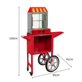 KuKoo Macchina a Vapore per Hot Dog in Acciaio Inox con Carrello