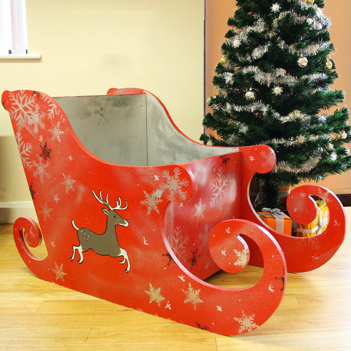 Slitta di Babbo Natale in MDF