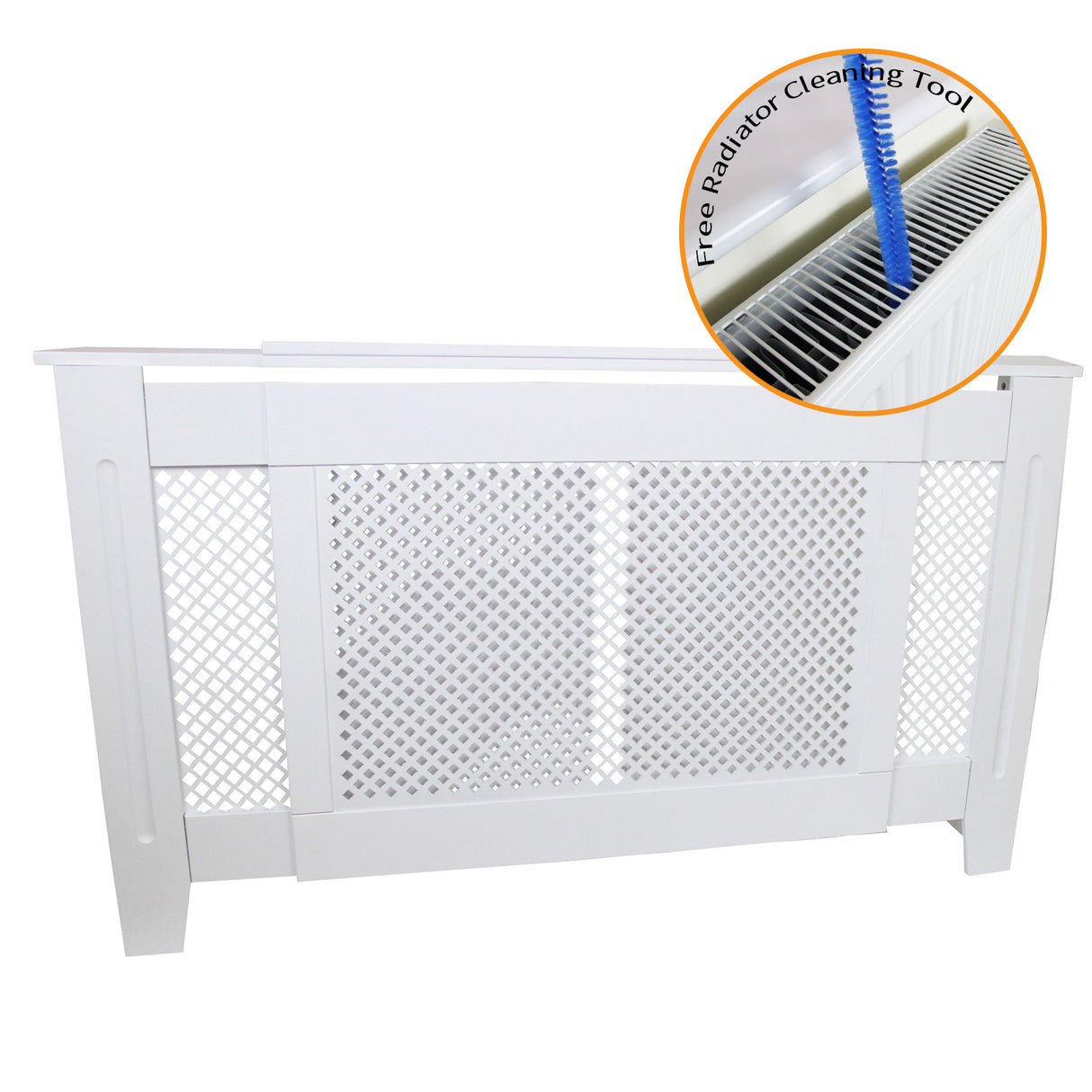 Copritermosifone Regolabile in MDF Bianco 1400mm - 1920mm