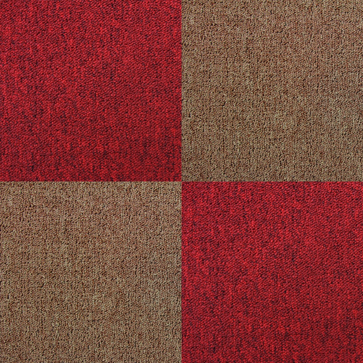 20 Quadrotte di Moquette 50x50cm 5mq in Beige