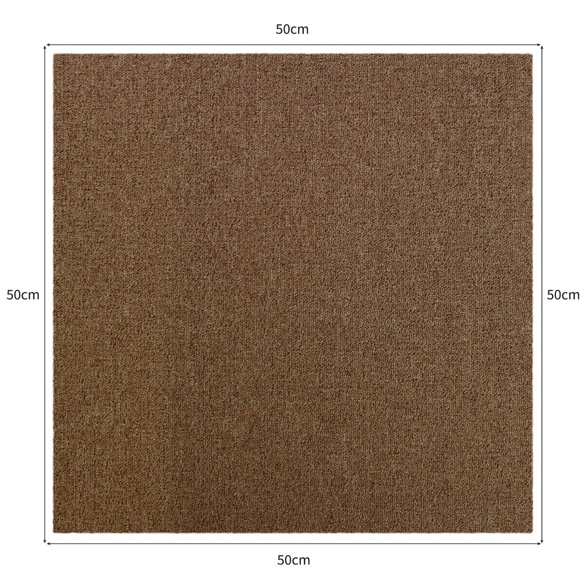 20 Quadrotte di Moquette 50x50cm 5mq in Beige