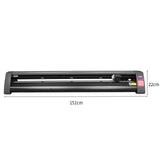 Taglierina per vinile PixMax 59" XL, struttura nera, lunga 151 cm e alta 22 cm, con dettagli metallici e design moderno