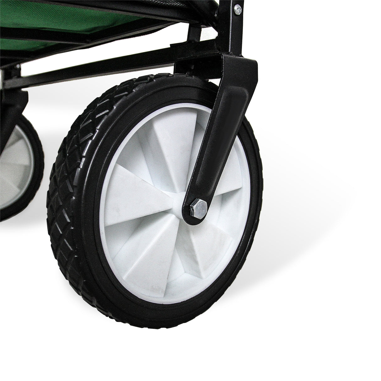 Carrello Pieghevole Fuoristrada 70kg Ruote 360° Acciaio Verde